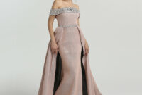 2018 DuBai Boat Neck Beading Luxury Evening Dresses Bling Designer Off ...