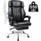 HOFFREE Gaming Chair Computer Chair with Speakers Massage Game Chairs with Footrest Bluetooth High Back Ergonomic Computer Gaming Chairs for Adults Reclining Video Gamer Chair White and Black