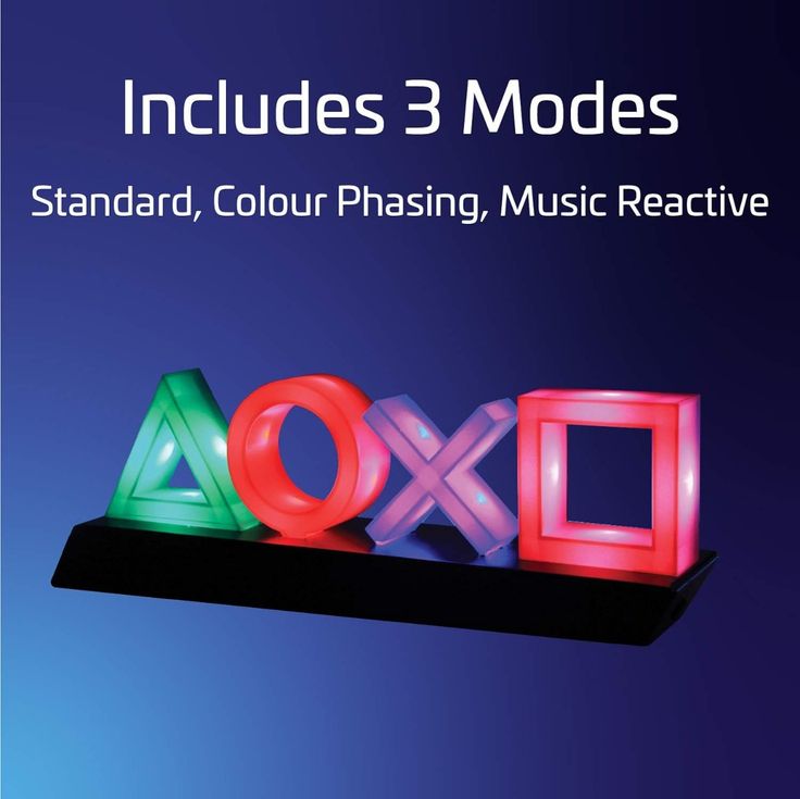 Playstation icons 3d light printed gaming 3dprinting lighting comments music game generations room choose board thingiverse lights