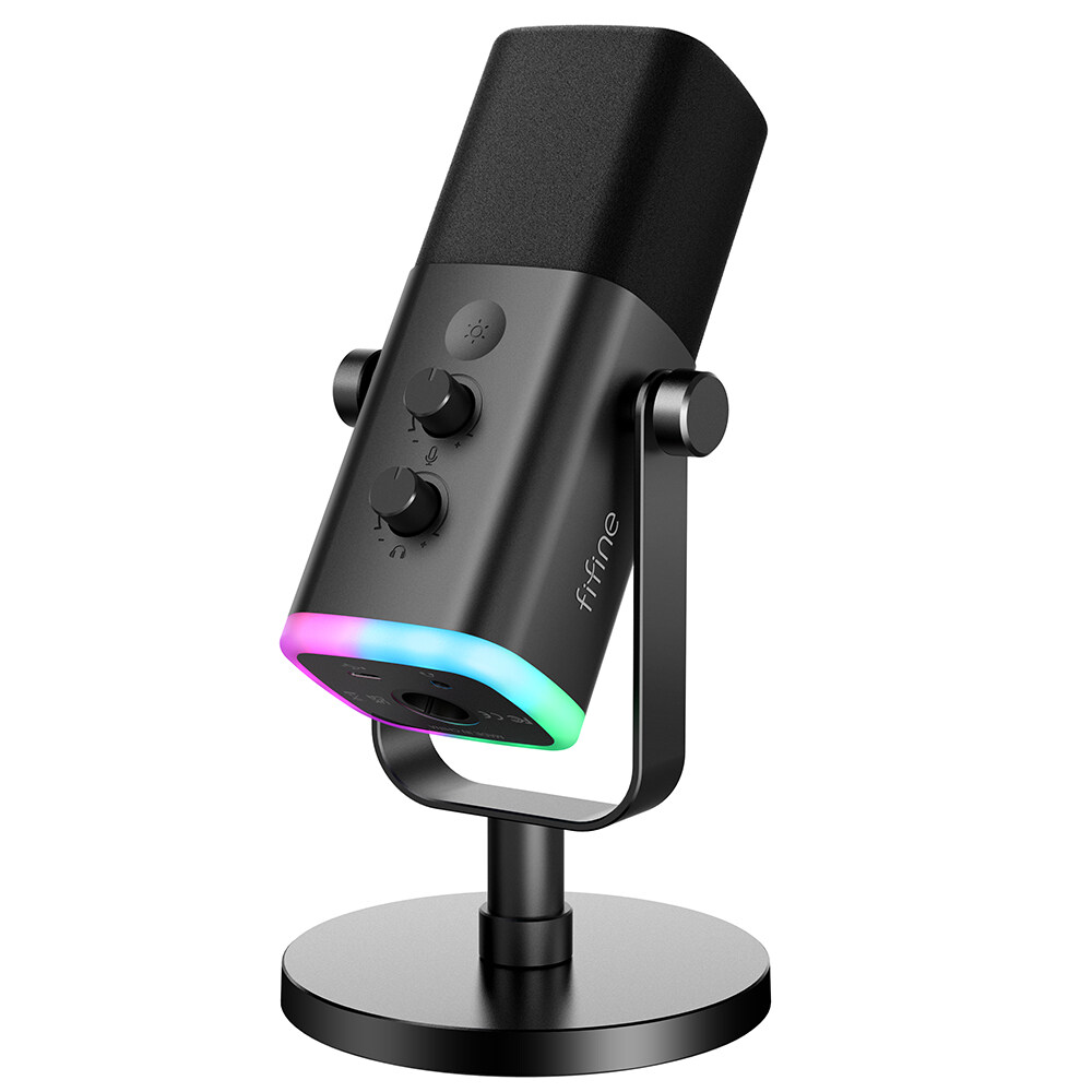 Gaming USB Microphone for PC: Computer Condenser Mic with Boom Arm - Recording Accessories for Gamer - Podcast Microphone Kit for Streaming