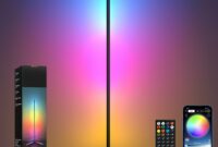 Corner Floor Lamp - Smart RGB LED Corner Lamp with App and Remote Control, 16 Million Colors & 68+ Scene, Music Sync, Timer Setting - Ideal for Living Rooms, Bedrooms, and Gaming Rooms