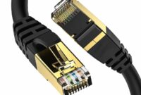 DbillionDa Cat8 Ethernet Cable, Outdoor&Indoor, 6FT Heavy Duty High Speed 26AWG, 2000Mhz with Gold Plated RJ45 Connector, Weatherproof F/FTP UV Resistant for Router, Modem, PC, Gaming