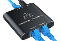 Ethernet Splitter, 1000Mbps High Speed RJ45 Internet Splitter, Ethernet ...