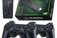 BADGOAL 2025 New Retro Game Console, Nostalgia Gaming Stick, Classic Video Games with 4K HDMI, 20,000+ Games and 23 Emulators, Upgraded Dual 2.4G Wireless Controllers 64GB