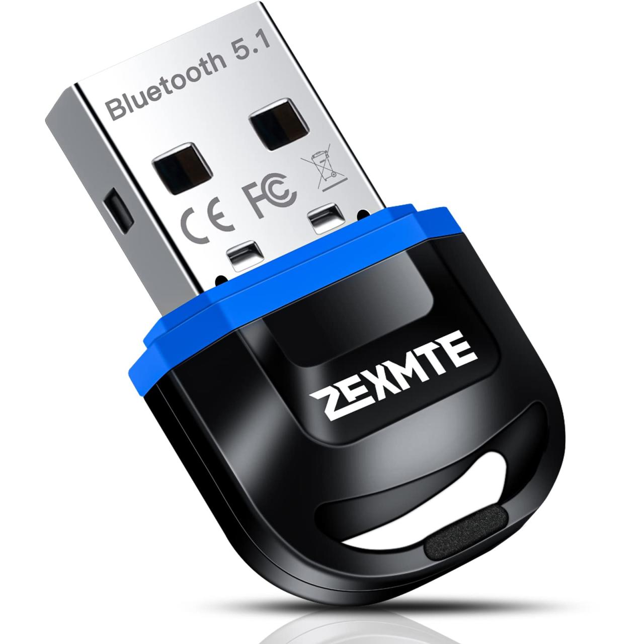 USB Bluetooth Adapter for PC - ZEXMTE Bluetooth Adapter 5.1 EDR ...