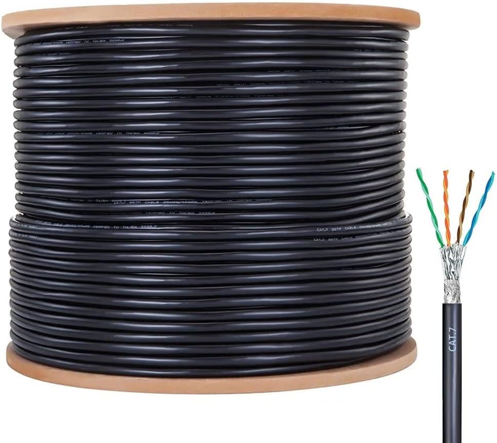 OUK-BT Cat7 Bulk Ethernet Cable 660ft, Outdoor CAT 7 India | Ubuy