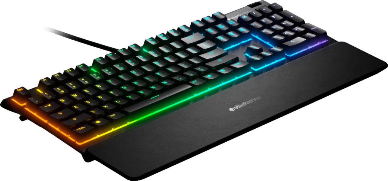 TECKNET Gaming Keyboard, USB Wired Computer Keyboard, 15-Zone RGB Illumination, IP32 Water Resistance, 25 Anti-ghosting Keys, All-Metal Panel (Whisper Quiet Gaming Switch)