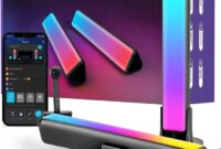 Govee Smart LED Light Bars, Work with Alexa and Google Assistant, RGBICWW WiFi TV Backlights with Scene and Music Modes for Gaming, Pictures, PC, Room Decoration