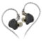 Linsoul KZ ZS10 Pro, 4BA+1DD 5 Driver in Ear Monitor, HiFi Wired Earbuds, Gaming Earbuds, Hybrid IEM Earphones with Stainless Steel Faceplate, Detachable Cable for Musician(with Mic, Black)