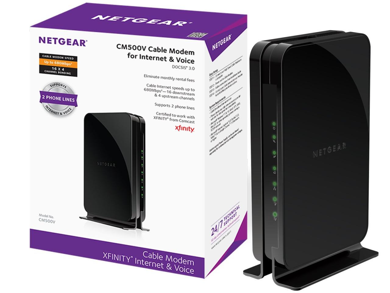 NETGEAR Nighthawk WiFi Cable Modem Router Combo (24×8) AC1900 DOCSIS 3. ...