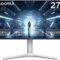 27 Inch White Gaming Monitor 300Hz/320Hz, QHD 1440P Fast IPS Computer Monitor with Adaptive FreeSync, HDR400, Height/Pivot/Swivel/Tilt Adjustable, DP&HDMI, H27E6