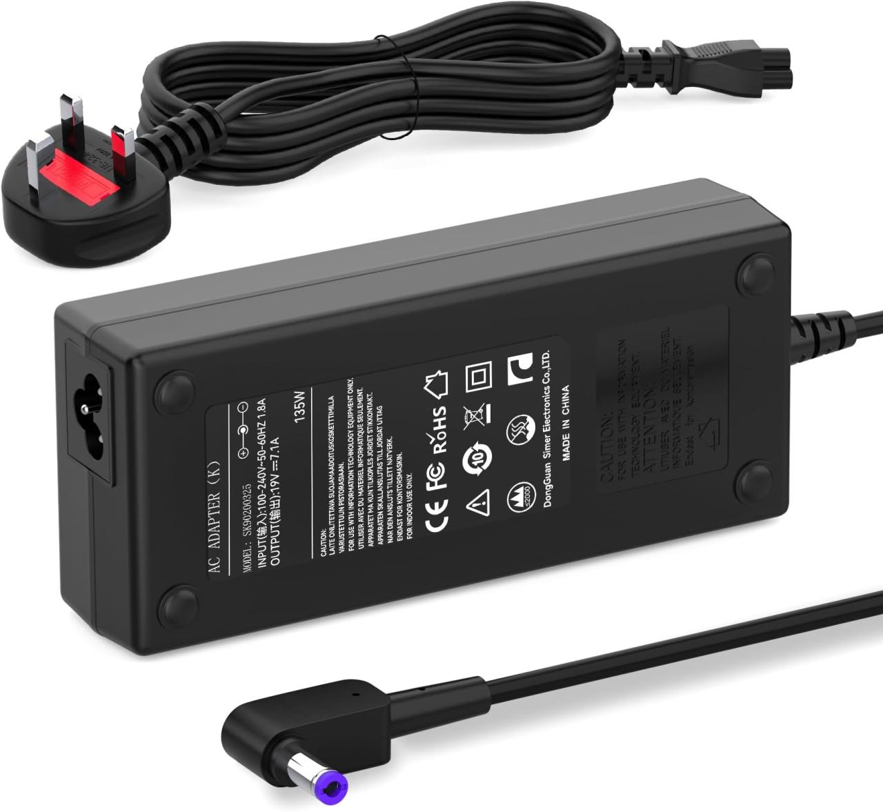 180W AC Charger for Acer Nitro 5 7 AN515 AN517 ANV15 AN715 Predator Helios 300 500 PH315 PH317 G3 Triton 300 500 PT515 PT314 PT315 Aspire V17 V15 VN7 A715 Gaming Laptop