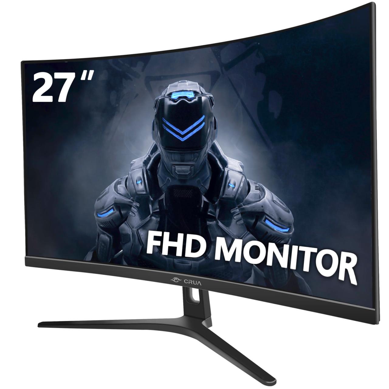 CRUA 24.5Inch Gaming Monitor 144Hz/165Hz, FHD(1920x1080P) 120% sRGB Computer Monitor, Height/Pivot/Swivel/Tilt Adjustable Vertical Monitor, Support FreeSync, DP,HDMI, Wall Mount (75mmX75mm)