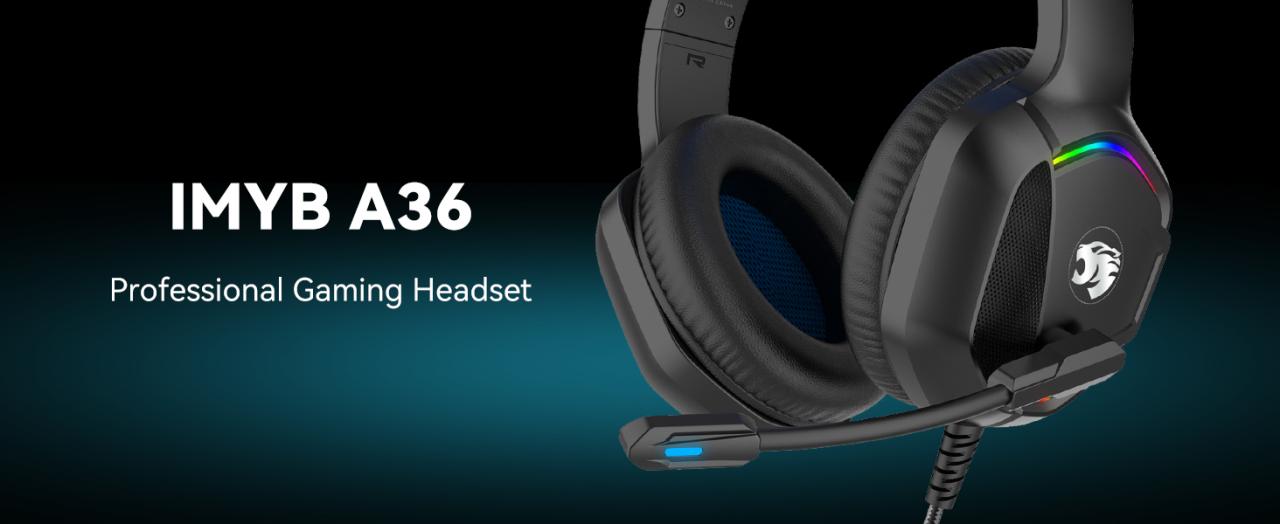 A36 Gaming Headset with Microphone for Pc, Xbox One Series X/s, Ps4, Ps5, Switch, Stereo Wired Noise Cancelling Over-Ear Headphones with Mic for Computer, Laptop, Mac, Nintendo, Gamer (Blue)
