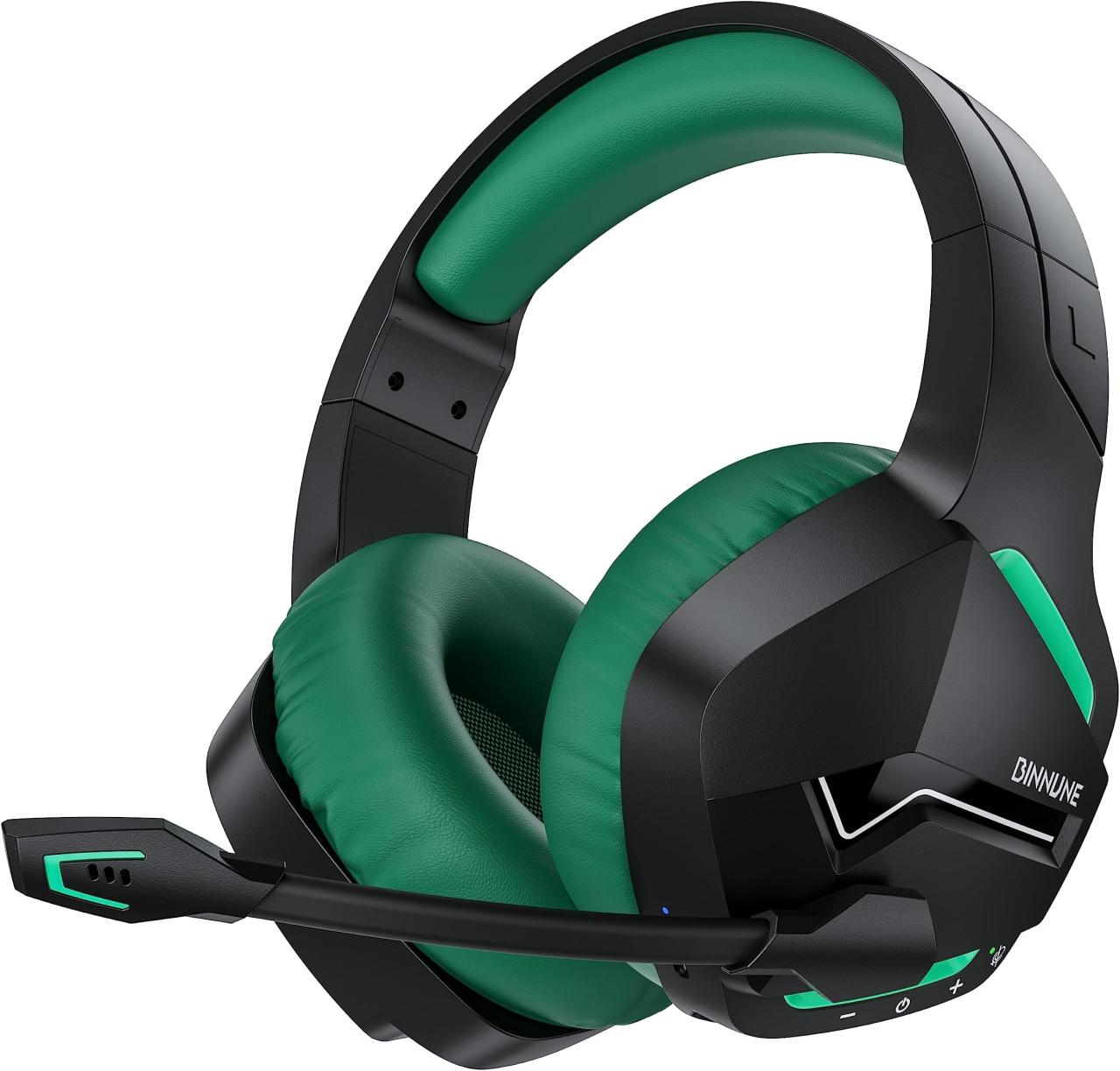2.4GHz Wireless Gaming Headset for PS5, PS4 Fortnite & Call of Duty/FPS Gamers, PC, Nintendo Switch, Bluetooth 5.3 Gaming Headphones with Noise Canceling Mic, Stereo Sound, 40+Hr Battery -White