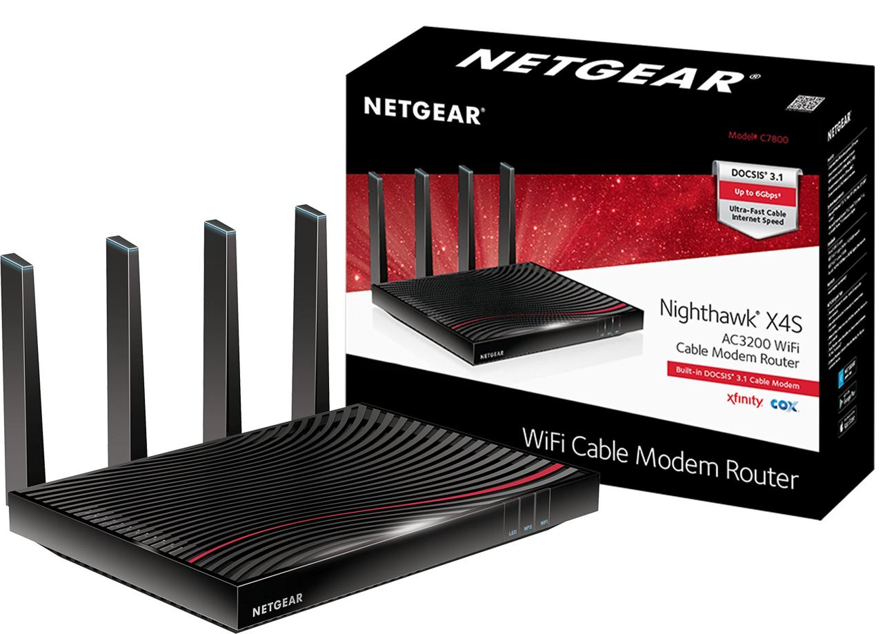 NETGEAR Nighthawk X4S DOCSIS 3.1 Ultra-High Speed Wifi Cable Modem ... NETGEAR Nighthawk X4S DOCSIS 3.1 Ultra-High Speed Wifi Cable Modem ...