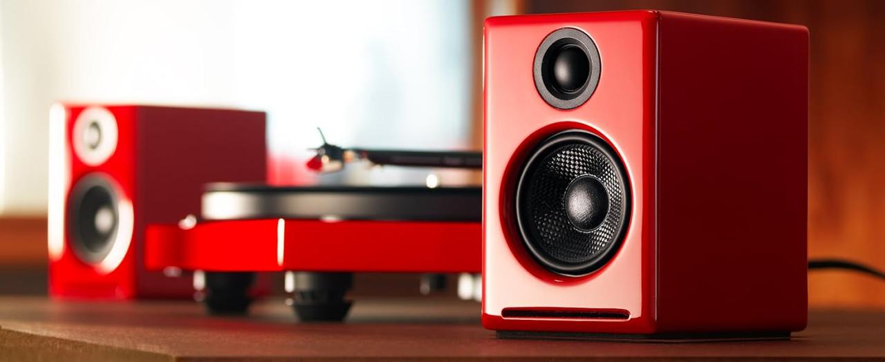 Audioengine A2+ Desktop 24 Bit Wireless Bluetooth Desktop Speakers - 60W Computer Speakers for Music and Gaming