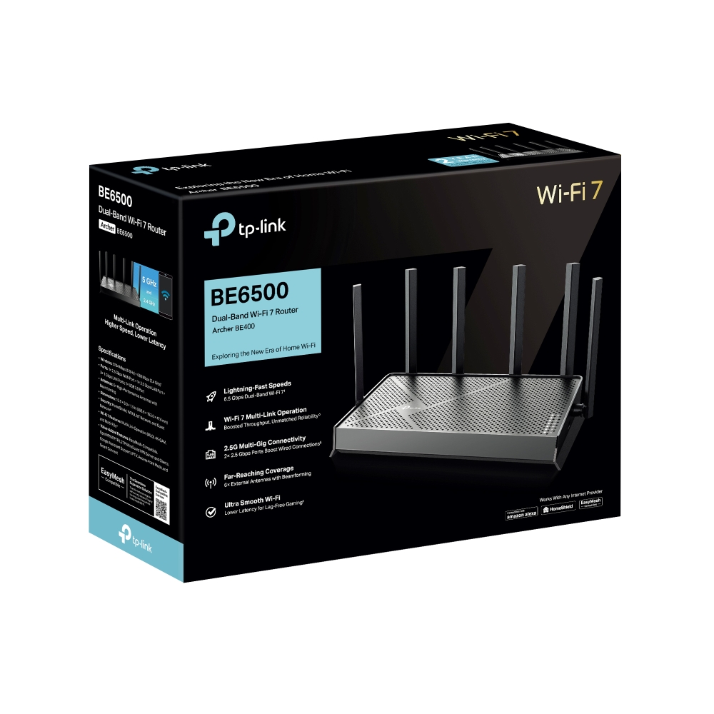 Archer BE400 | BE6500 Dual-Band Wi-Fi 7 Router | TP-Link India Archer BE400 | BE6500 Dual-Band Wi-Fi 7 Router | TP-Link India