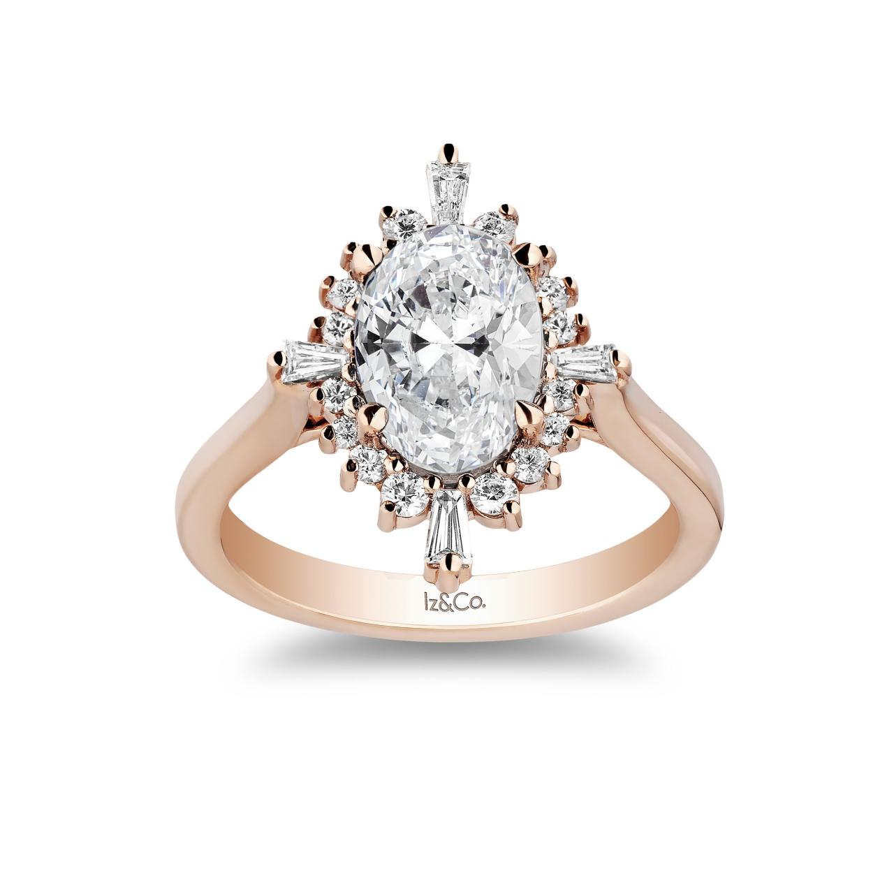 3 Carat Oval Diamond Engagement Ring Lab Grown Diamond - Etsy