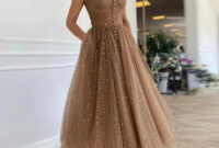 Eightale Starry Prom Dresses 2022 Spaghetti Straps Glitter Party Dress ...