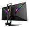 27-inch Gaming Monitor with Speaker, QHD 1440p, 165Hz 98% sRGB, 1ms, FreeSync, Dual HDMI & DisplayPort, LED Rainbow Light, Frameless IPS Screen, VESA Mountable, Black