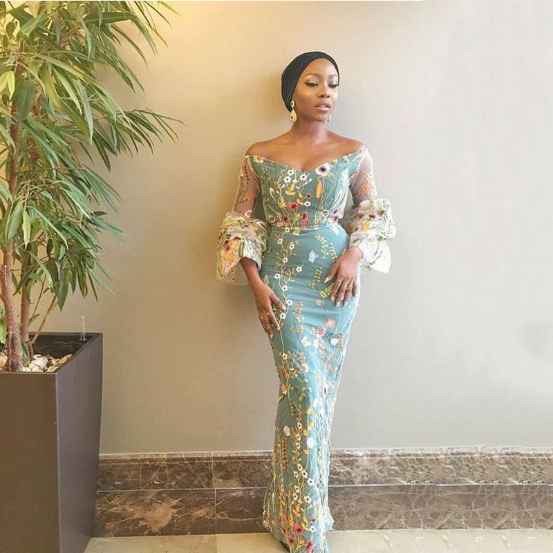 Fashion Trend Embroidery Evening Dresses Long Mermaid African Formal ... Fashion Trend Embroidery Evening Dresses Long Mermaid African Formal ...