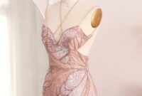 Luxury Mermaid Pink Evening Dresses With Feathers Scarf Spaghetti ...