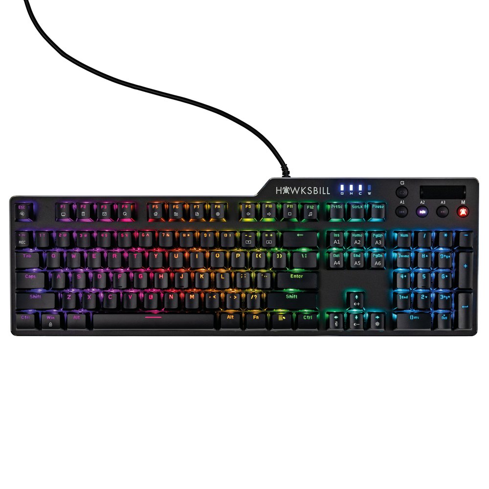 Hawksbill Scorpion V1 RGB Wired Mechanical Gaming Keyboard – Hawksbill ...