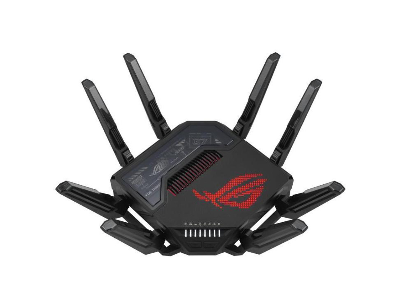 ASUS ROG Rapture GT-BE98 PRO First Quad-Band WiFi 7 Gaming Router supports 320MHz, Dual 10G Port, Triple-level Game Acceleration, Mobile Game Mode, Subscription-Free Security, AiMesh, and VPN features