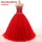 Dreamy Vow Luxury Wine Red Arabic Burgundy Evening Dress with Cape Sle ...