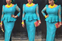 Nigerian Evening Dresses 2019 Blue Aso Ebi Lace Mermaid Evening Dress ...