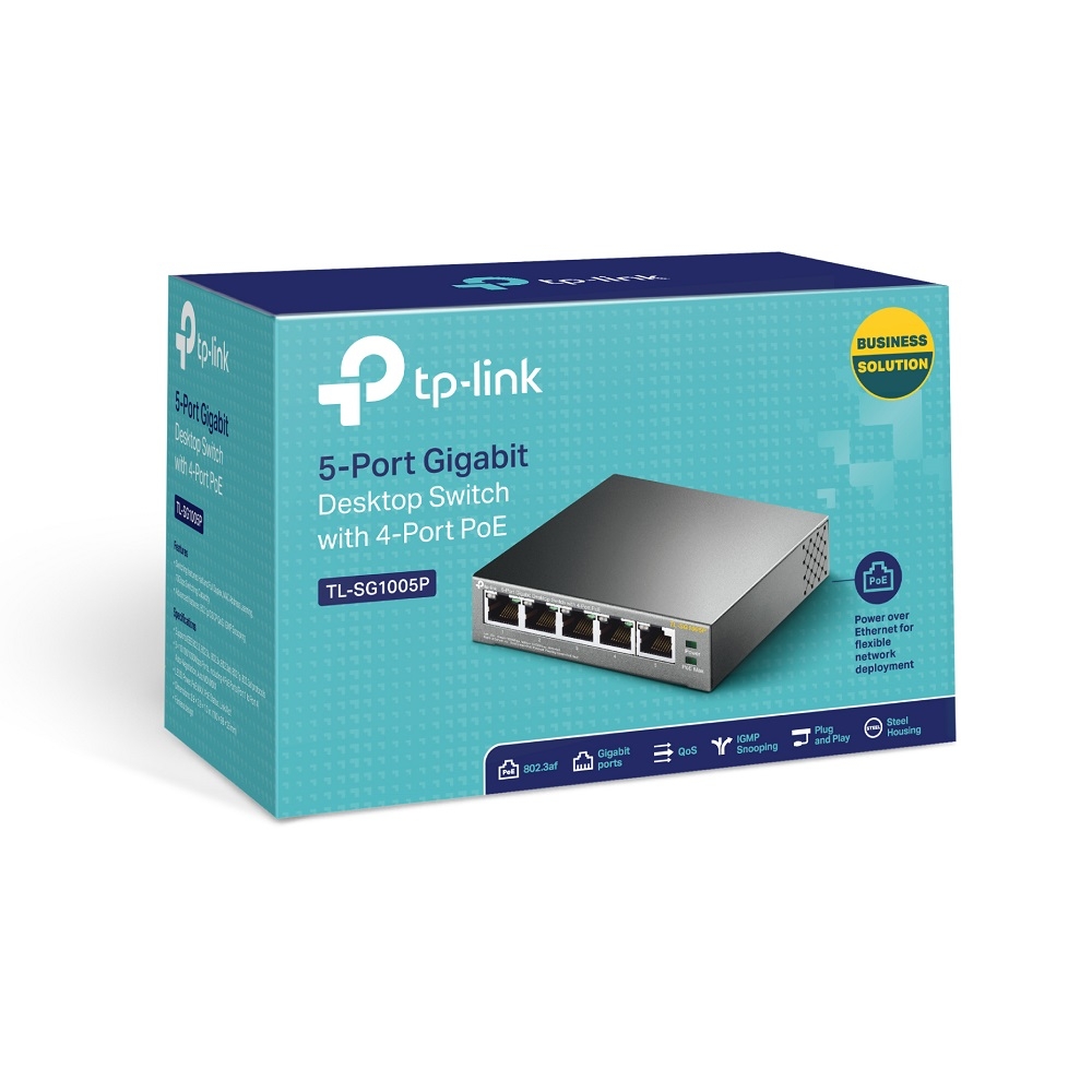TL-SG1005P | 5-Port Gigabit Desktop Switch with 4-Port PoE | TP-Link