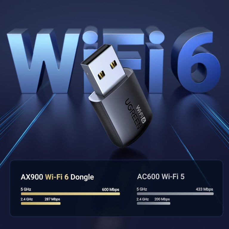 UGREEN 35264 WiFi-6 AX900 900Mbps WiFi Adapter 5G 2.4G Dual Band WiFi ...
