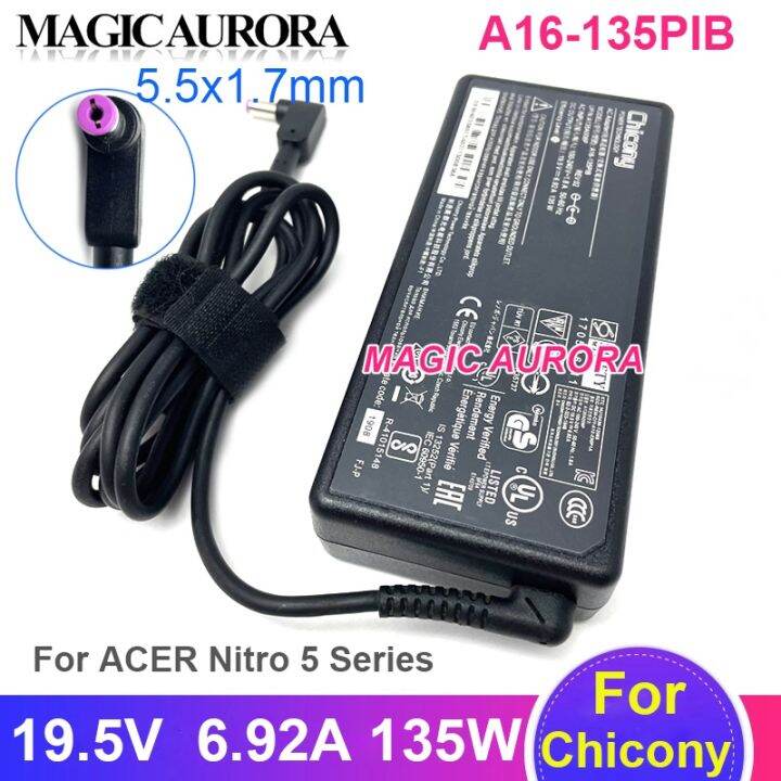 135W AC Adapter Laptop Charger Compitible with Acer Nitro 5 N18C3 AN515 ...