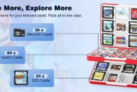 TiMOVO 60 Game Card Case for Switch OLED/Switch/3DS/2DS, 60 Slots Switch Game Holder Cartridge For 24 3DS/3DSXL/DS/DSi Cards & 60 Switch & 36 SD Cards, 3 in 1 Portable Game Storage Case, Gray Games