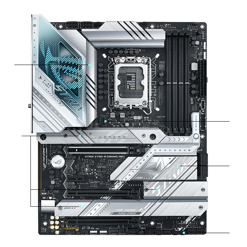 ASUS TUF Gaming Z790-Plus WiFi LGA 1700(Intel 14th,12th &13th Gen) ATX Gaming Motherboard(PCIe 5.0,DDR5,4xM.2 Slots,16+1 DrMOS,WiFi 6,2.5Gb LAN,Front USB 3.2 Gen 2 Type-C,Thunderbolt 4(USB4),Aura RGB)