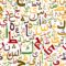 Arabic alphabet letters seamless pattern Stock Vector Image by ...