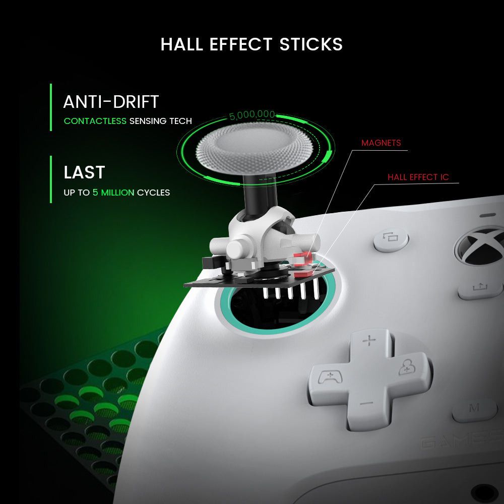 GameSir G7 SE Wired Controller for Xbox Series X|S, Xbox One & Windows 10/11, Plug and Play Gaming Gamepad with Hall Effect Joysticks/Hall Trigger, 3.5mm Audio Jack
