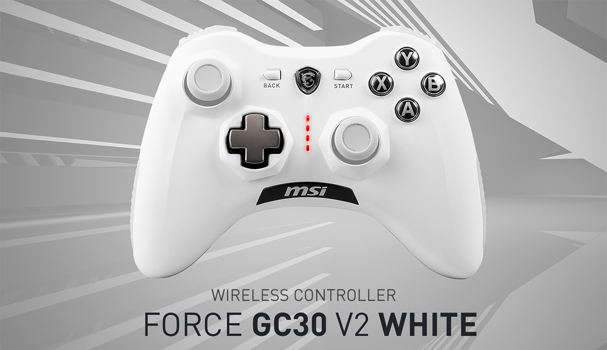 MSI FORCE GC30 V2 White Wireless Controller - MSI-US Official Store MSI FORCE GC30 V2 White Wireless Controller - MSI-US Official Store