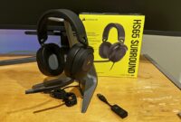 CORSAIR HS65 SURROUND Multiplatform Wired Gaming Headset – Dolby Atmos – SonarWorks SoundID – iCUE Compatible – PC, Mac, PS5, PS4, Xbox, Nintendo Switch, Mobile – Carbon