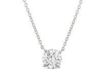 Diamond solitaire necklace