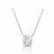 Diamond solitaire necklace