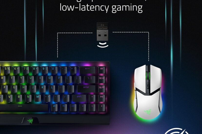 Razer Cobra Gaming Mouse: 58g, Gen-3 Optical Switches, Chroma RGB Lighting, 8500 DPI Sensor, PTFE Feet, Speedflex Cable - Black