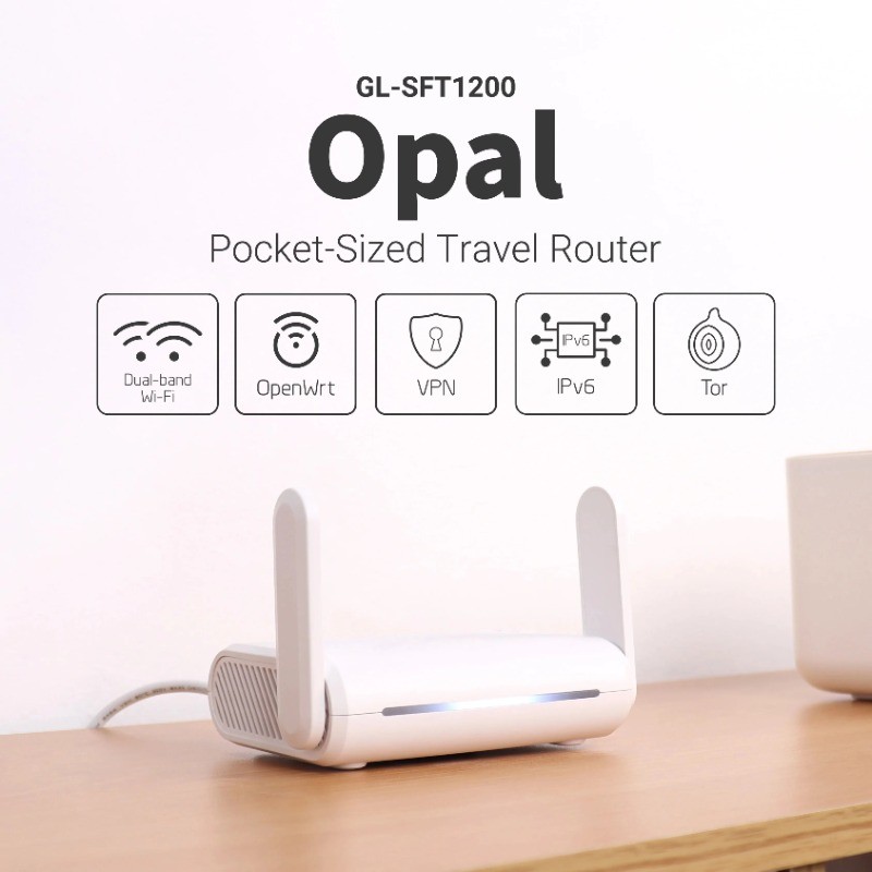 GL.iNet GL-SFT1200 (Opal) Secure Travel WiFi - AC1200 Dual Band Gigabit ... GL.iNet GL-SFT1200 (Opal) Secure Travel WiFi - AC1200 Dual Band Gigabit ...