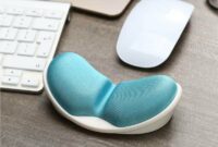 Mouse wrist support pad ergonomic memory foam petagadget alex pads office premium quality made