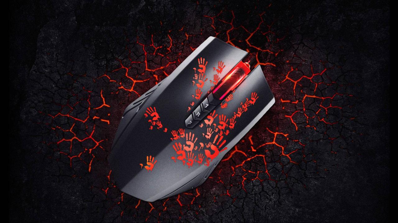 Bloody A70x Optical Gaming Mouse with Light Strike (LK) Switch & Scroll - Fully Programmable and Advance Macros (A70x-MatteBlack)