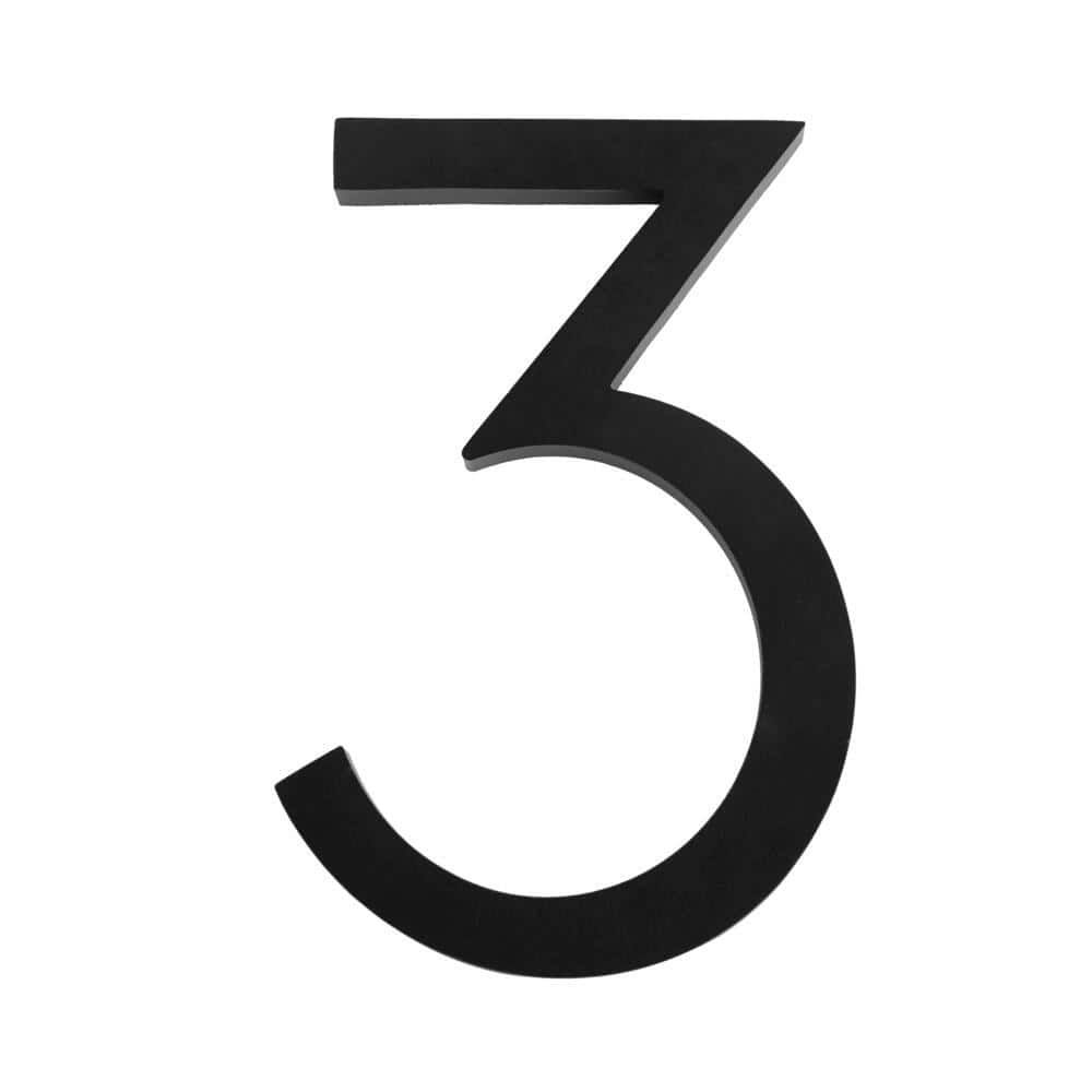 Everbilt 6 in. Matte Black Aluminum Floating or Flat Modern House ... Everbilt 6 in. Matte Black Aluminum Floating or Flat Modern House ...