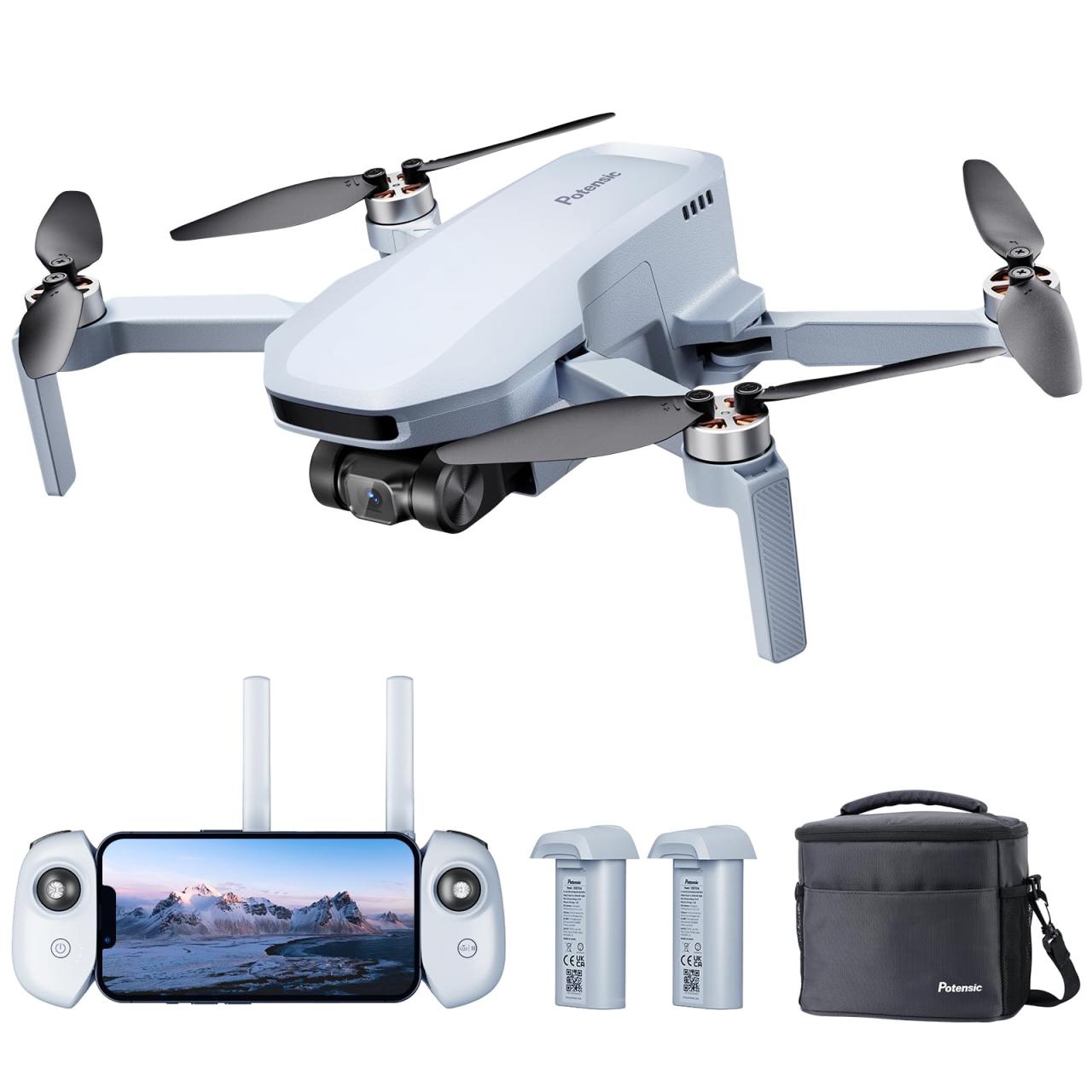 Amazon.com: Potensic ATOM 3-Axis Gimbal 4K GPS Drone, Under 249g, 96 ...