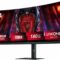 MSI MAG 346CQ 34-inch 3440 x 1440 (UWQHD) Gaming Monitor, 180Hz, Adaptive-Synch, HDMI, DisplayPort, VESA Mountable, Tilt, Height Adjustable, Speaker, 1ms, Black