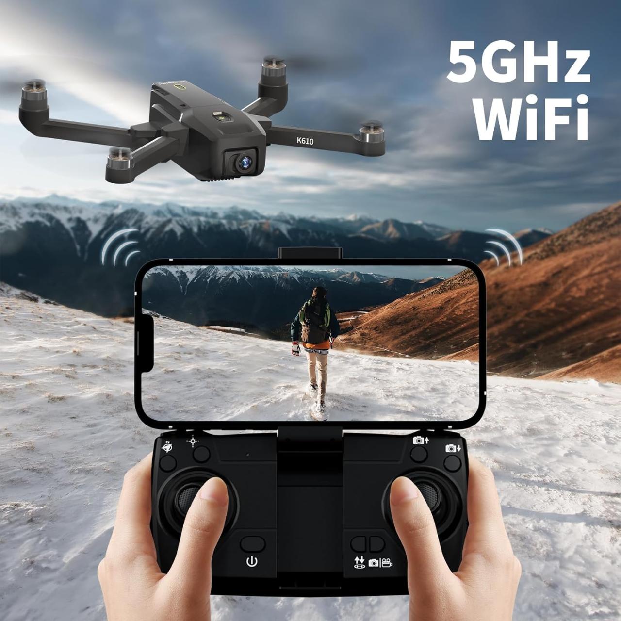 K610 GPS Drone with Camera for adults 4K IMX SENS Camera SD card 4k ...